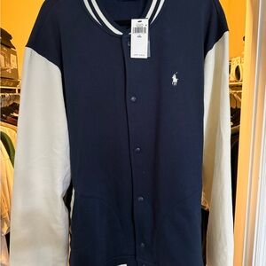 Polo by Ralph Lauren Navy Jacket with White Accents